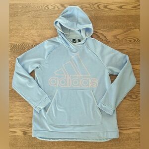 Light blue Adidas hoodie sz large
